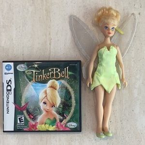 TinkerBell Nintendo DS Game & Disney Tinker Bell Doll Classics Applause Vintage